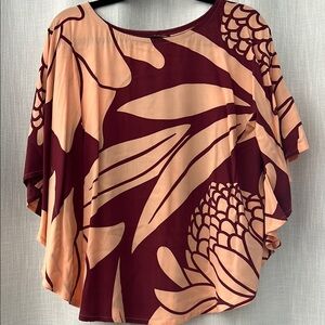 Homegrown Wahine Protea Print Blouse